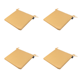 Madison - Zitkussen Napels - Geel - 40x40x4,5cm - Set van 4