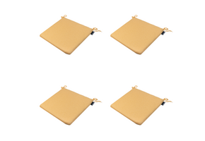 Madison - Zitkussen Napels - Geel - 40x40x4,5cm - Set van 4