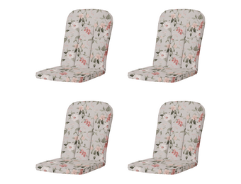 Madison - Tuintstoelkussen Hoge Rug Julliete - Multikleur - 100x48x6cm - Set van 4