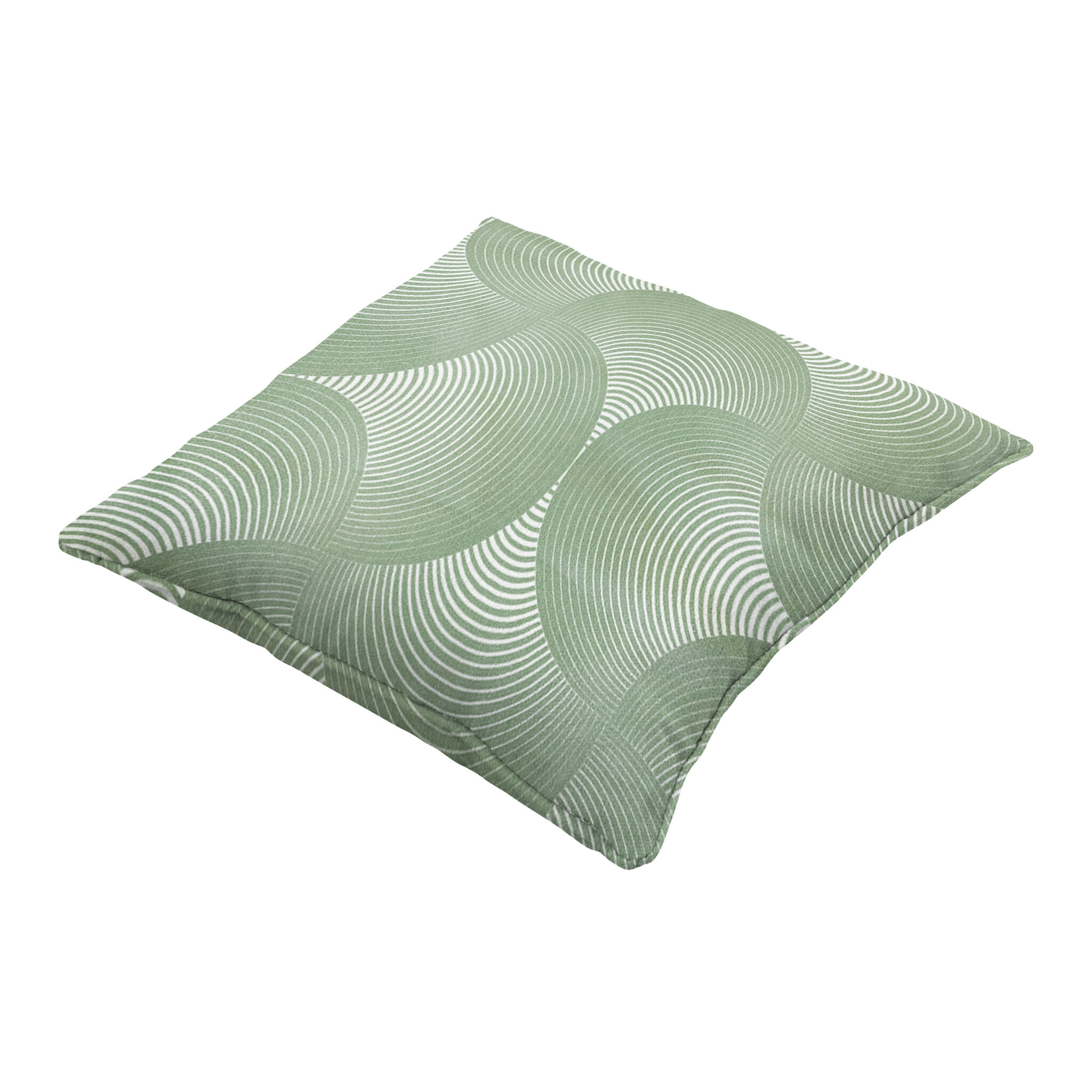 Madison - Sierkussen Napels - Groen - 50x50x10cm - Set van 4