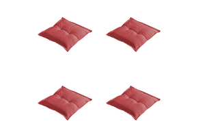 Madison - Zitkussen Manchester - Rood - 50x50x7cm - Set van 4