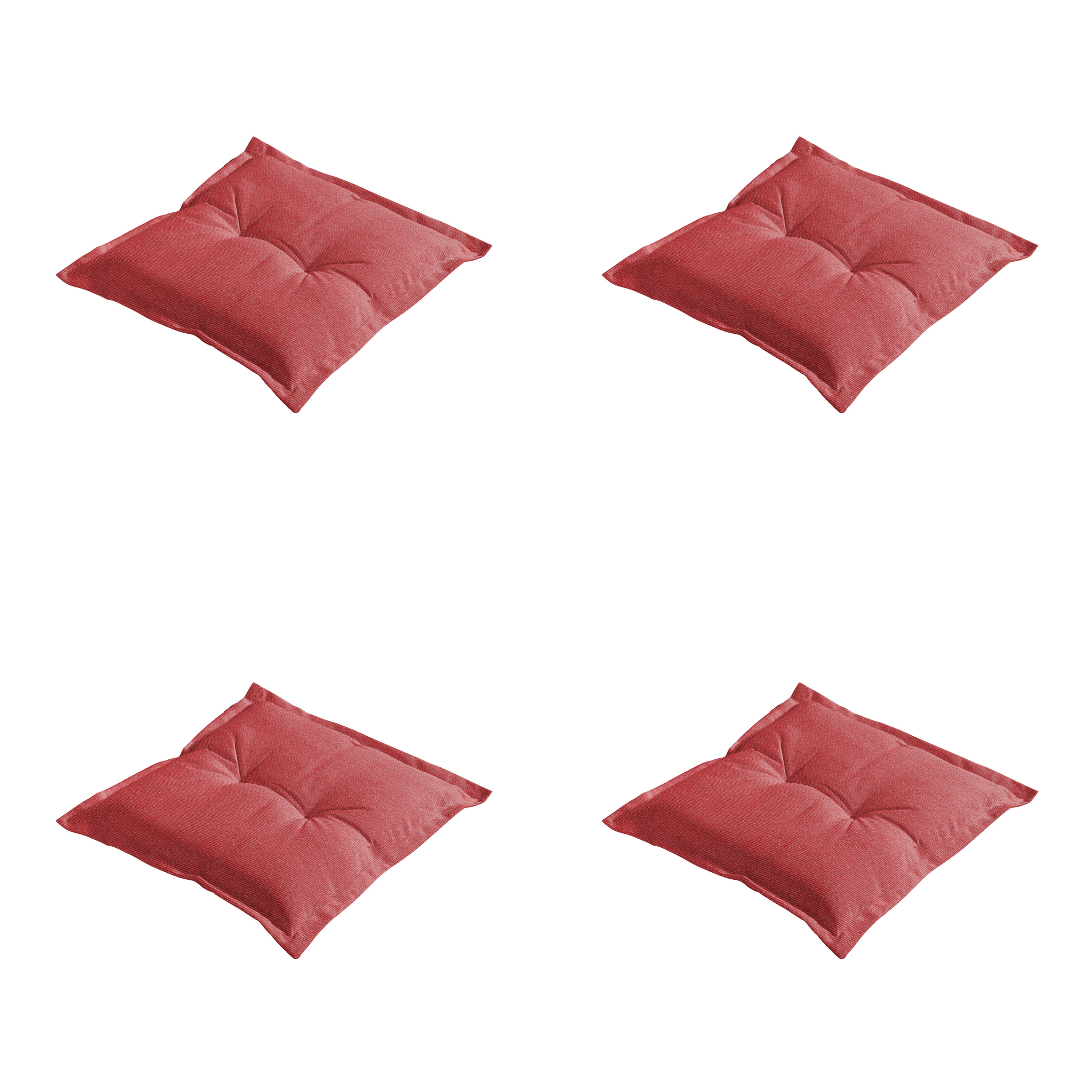 Madison - Zitkussen Manchester - Rood - 50x50x7cm - Set van 4