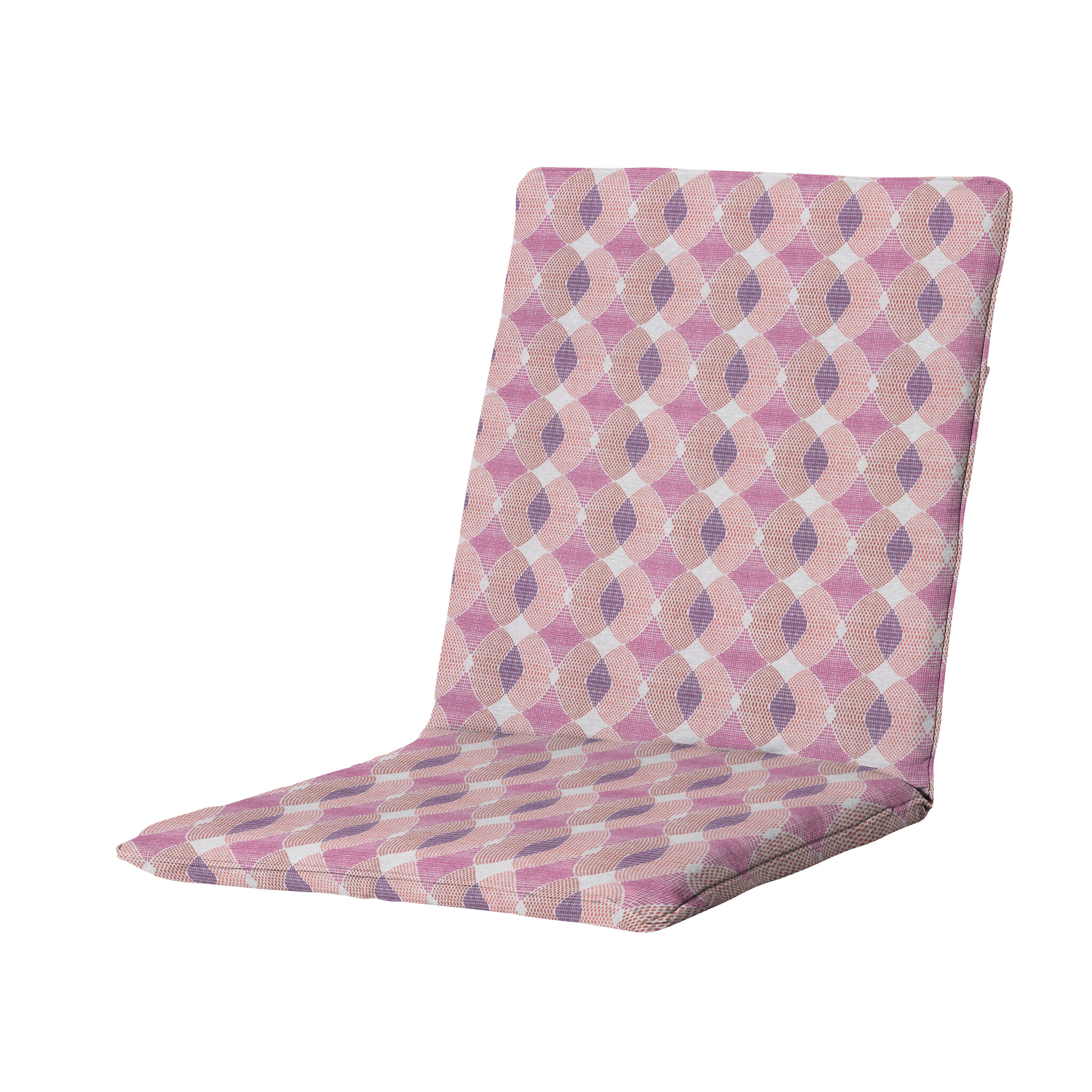 Madison - Stapelstoelkussen Rae - Paars - 97x49x5cm - Set van 4