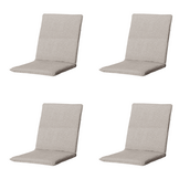 Madison - Stapelstoelkussen Panama - Beige - 97x49x5cm - Set van 4
