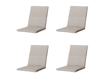 Madison - Stapelstoelkussen Panama - Beige - 97x49x5cm - Set van 4