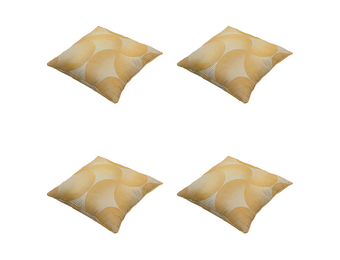 Madison - Sierkussen Napels - Geel - 50x50x10cm - Set van 4