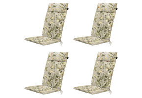 Elisa - Tuinstoelkussen Hoge Rug - Set van 4