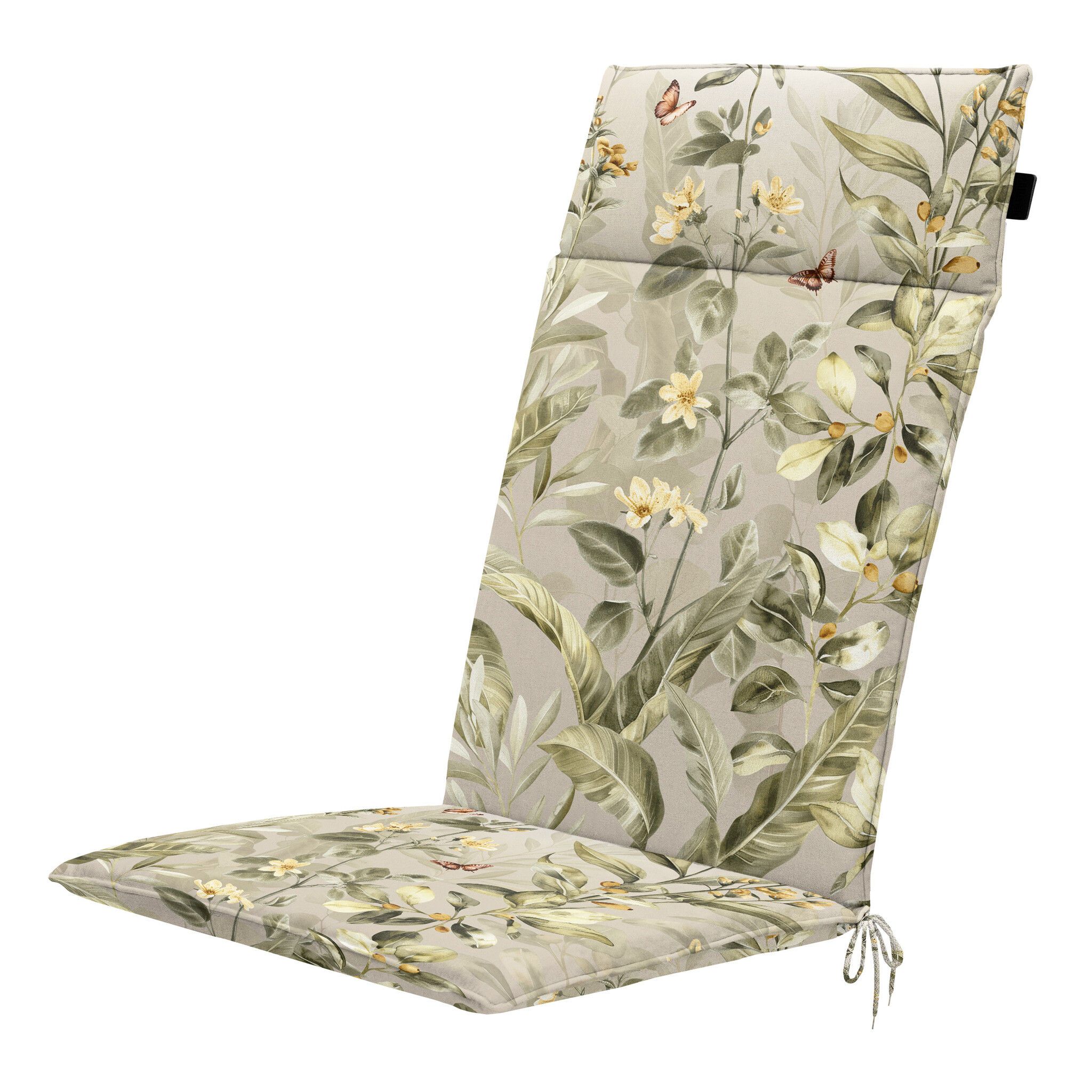 Madison - Tuintstoelkussen Hoge Rug Elisa - Multikleur - 120x50x4cm - Set van 4