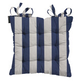 Madison - Zitkussen Amora - Blauw - 46x46x8cm - Set van 4