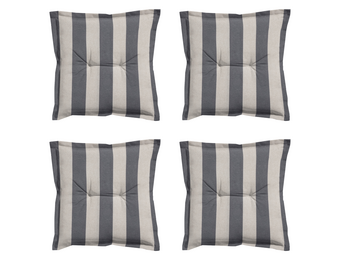 Madison - Zitkussen Amora - Grijs - 50x50x7cm - Set van 4