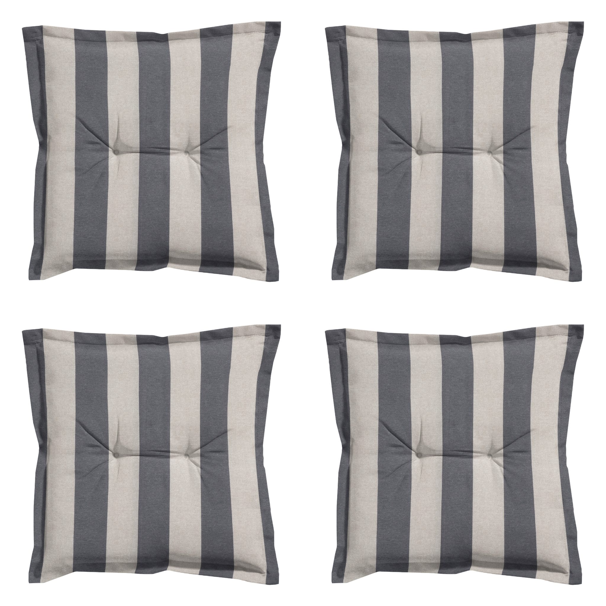 Madison - Zitkussen Amora - Grijs - 50x50x7cm - Set van 4