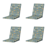 Madison - Stapelstoelkussen Julliete - Mulitkleur - 97x49x5cm - Set van 4