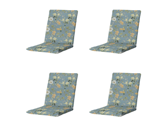 Madison - Stapelstoelkussen Julliete - Mulitkleur - 97x49x5cm - Set van 4