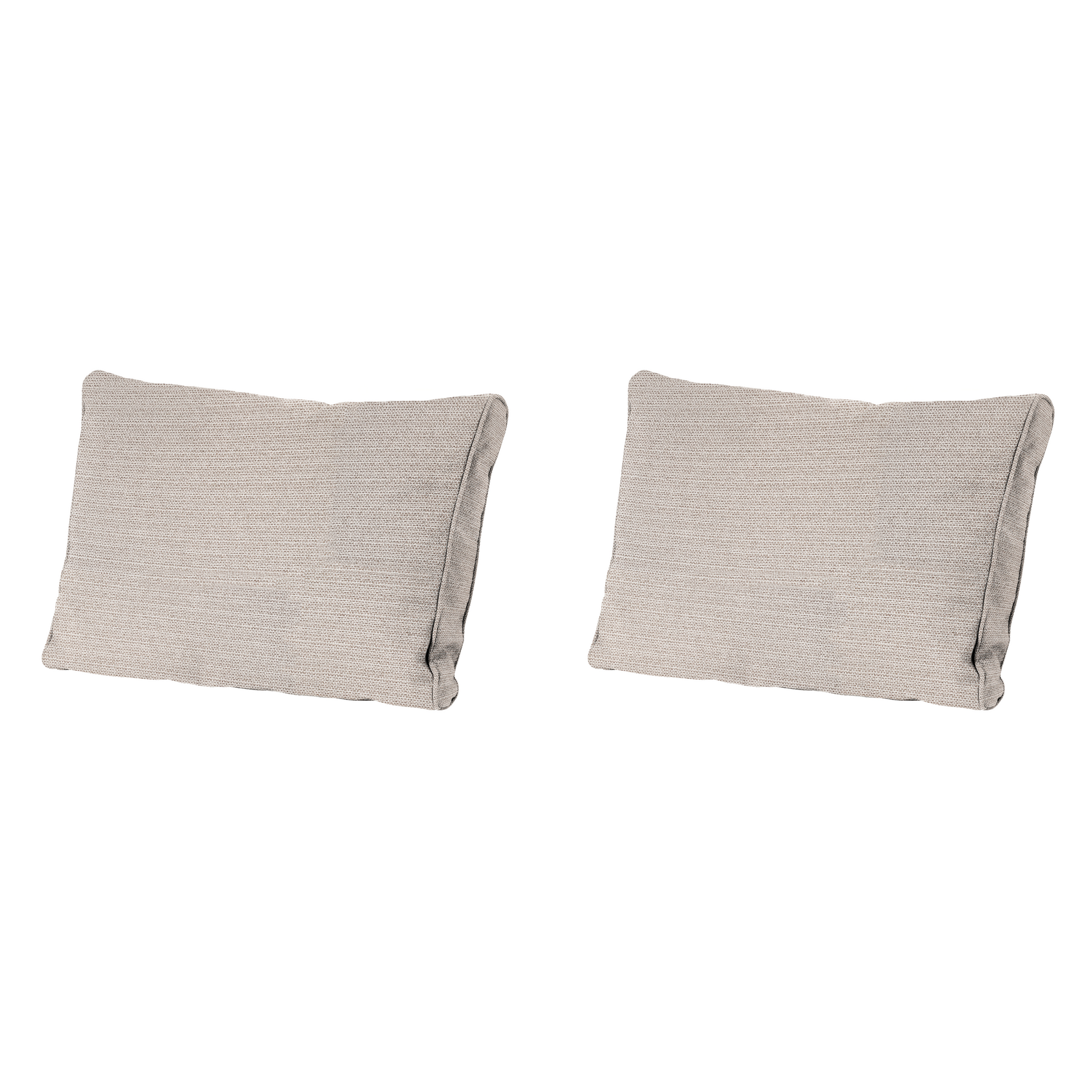 Madison - Rugkussen Richmond - Beige - 40x60x10cm - Set van 2