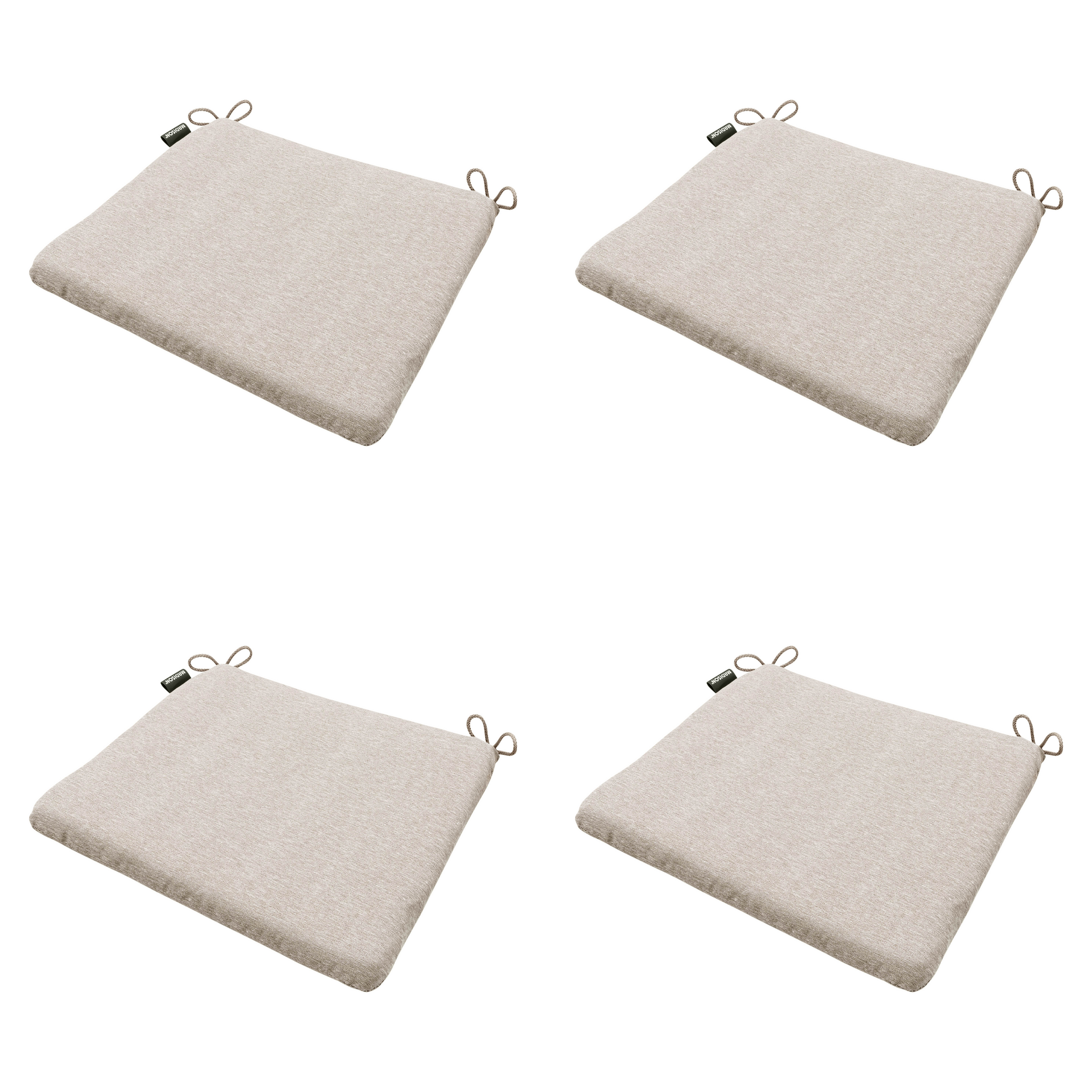 Madison - Zitkussen Panama - Beige - 40x40x4,5cm - Set van 4