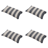 Madison - Sierkussen Amora - Grijs - 30x50x10cm - Set van 4