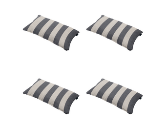 Madison - Sierkussen Amora - Grijs - 30x50x10cm - Set van 4
