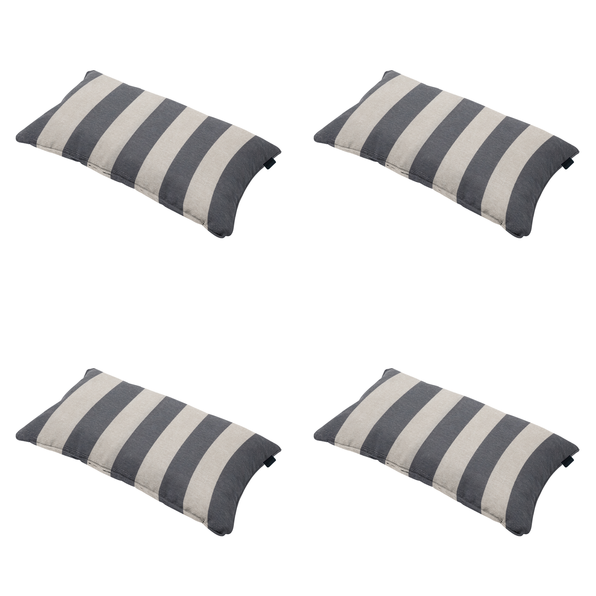 Madison - Sierkussen Amora - Grijs - 30x50x10cm - Set van 4