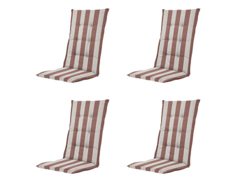 Madison - Kussen hoge rug Amora - Bruin - 123x50x5cm - Set van 4