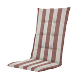 Madison - Kussen hoge rug Amora - Bruin - 123x50x5cm - Set van 4