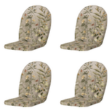 Elisa - Kuipstoelkussen Hoge rug - Set van 4
