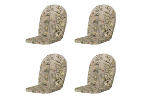 Elisa - Kuipstoelkussen Hoge rug - Set van 4