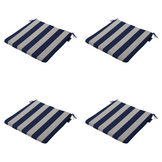 Madison - Zitkussen Amora - Blauw - 40x40x4,5cm - Set van 4