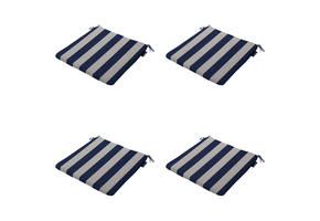 Madison - Zitkussen Amora - Blauw - 40x40x4,5cm - Set van 4