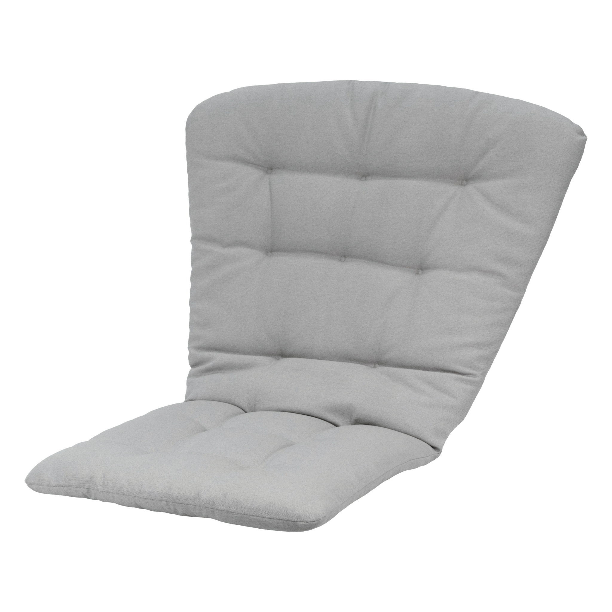 Madison - Tuintstoelkussen Hoge Rug Napels - Grijs - 125x82x6cm - Set van 4