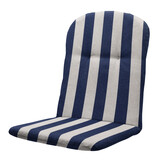 Madison - Kuipstoelkussen Hoge rug Amora - Blauw - 45x45x3,5cm - Set van 4