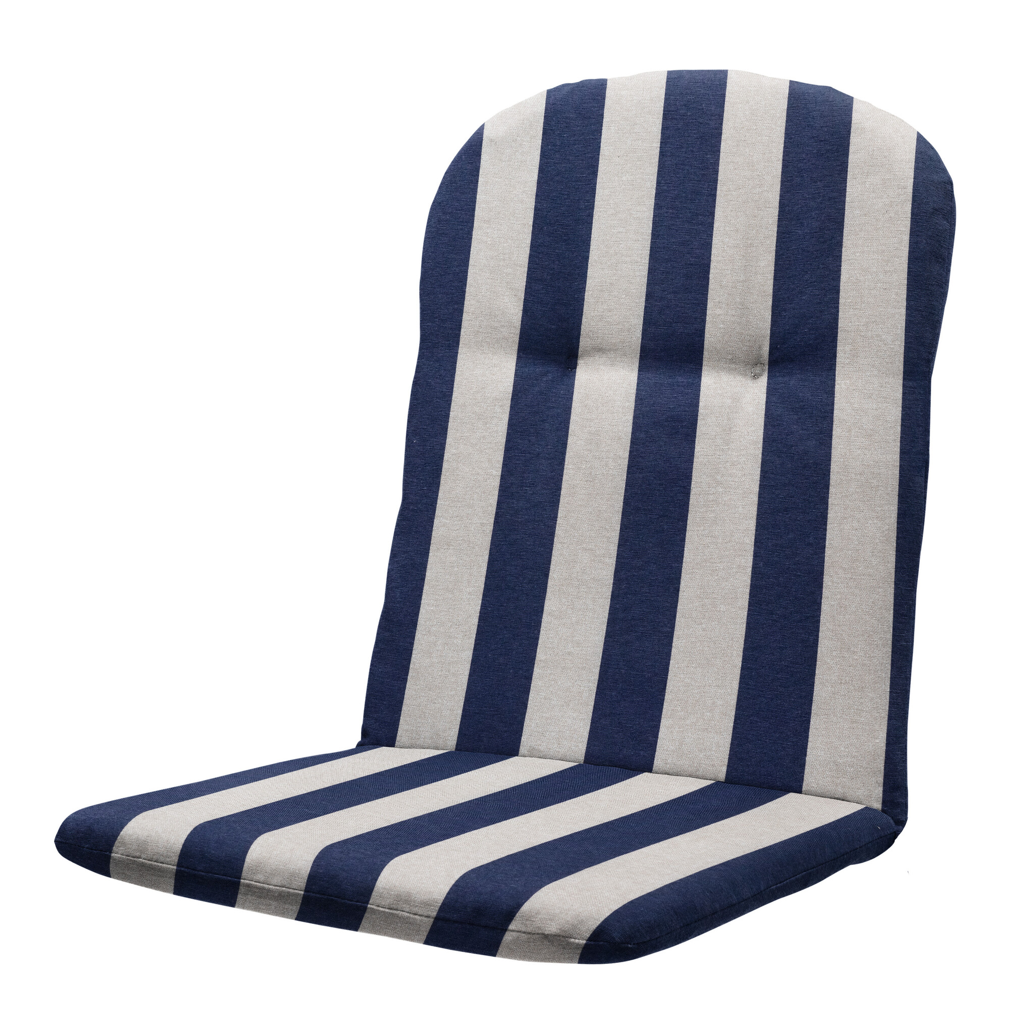 Madison - Kuipstoelkussen Hoge rug Amora - Blauw - 45x45x3,5cm - Set van 4