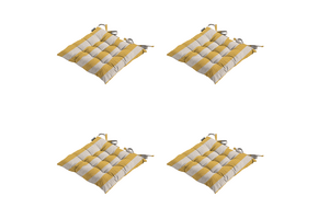 Madison - Zitkussen Amora - Geel - 46x46x8cm - Set van 4