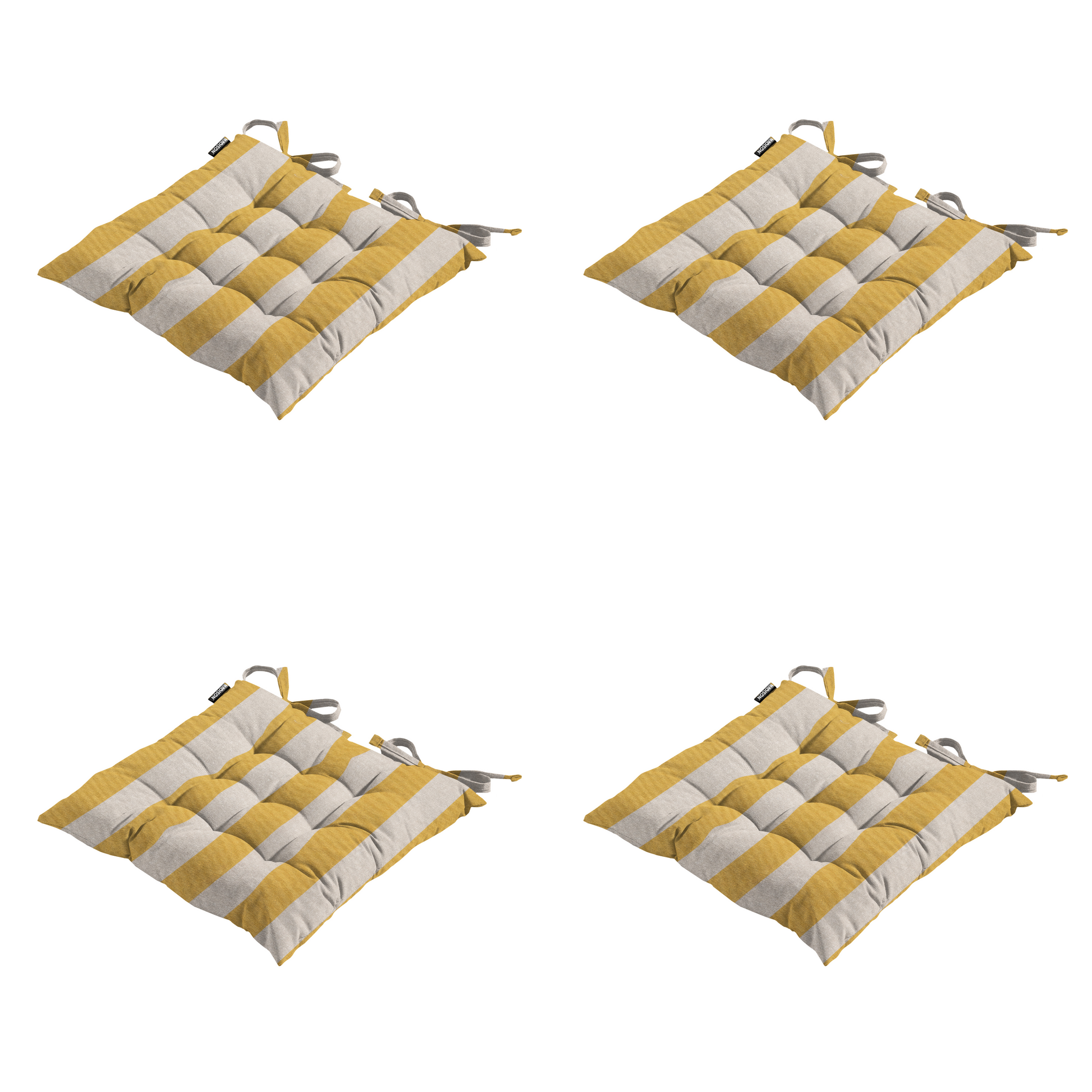 Amora - Zitkussen Gestikt - Set van 4