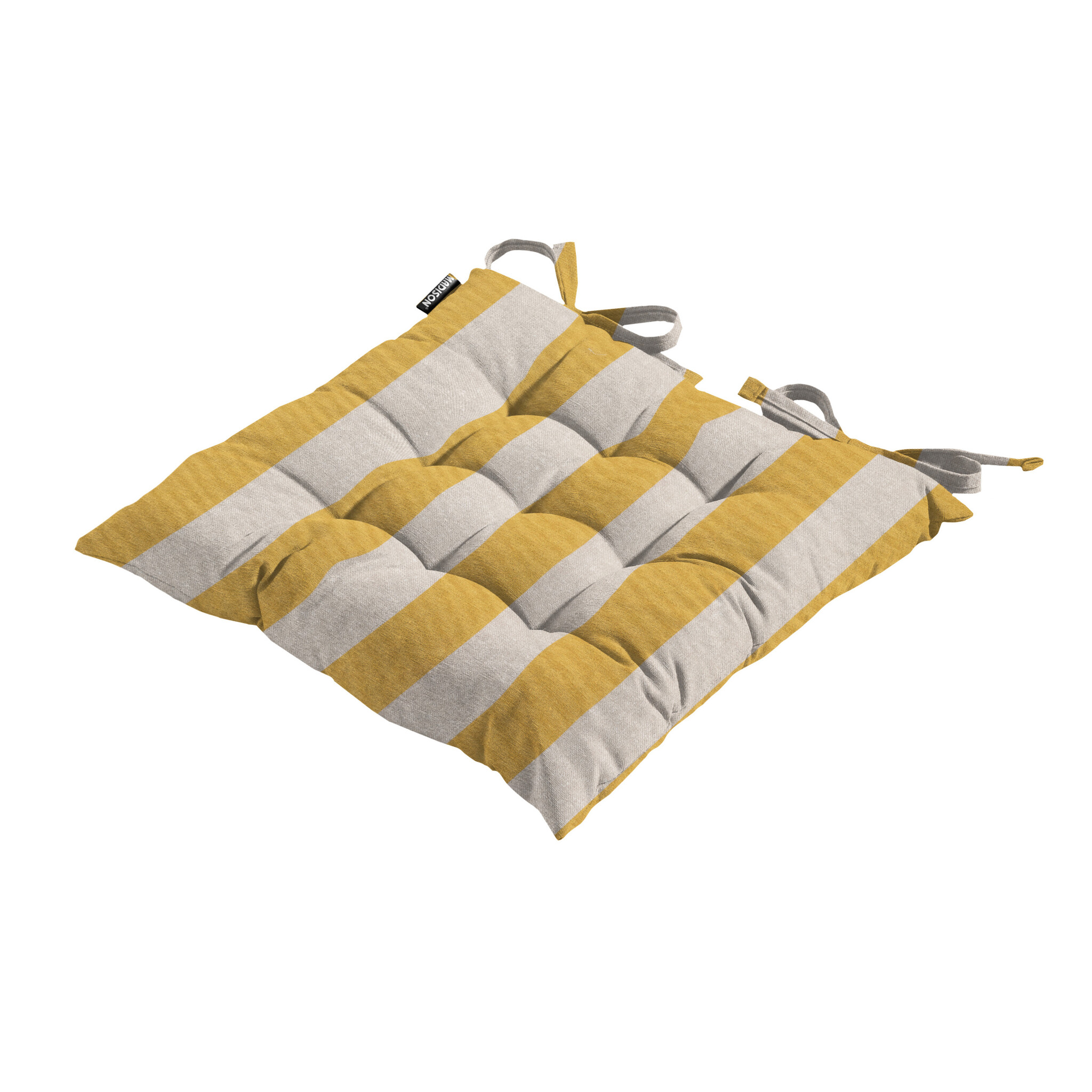 Madison - Zitkussen Amora - Geel - 46x46x8cm - Set van 4