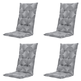 Madison - Kussen hoge rug Napels - Grijs - 123x50x5cm - Set van 4