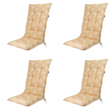 Madison - Kussen hoge rug Napels - Geel - 123x50x5cm - Set van 4