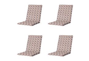 Madison - Stapelstoelkussen Rae - Bruin - 97x49x5cm - Set van 4