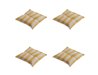 Madison - Zitkussen Amora - Geel - 50x50x7cm - Set van 4