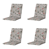 Madison - Stapelstoelkussen Julliete - Multikleur - 97x49x5cm - Set van 4