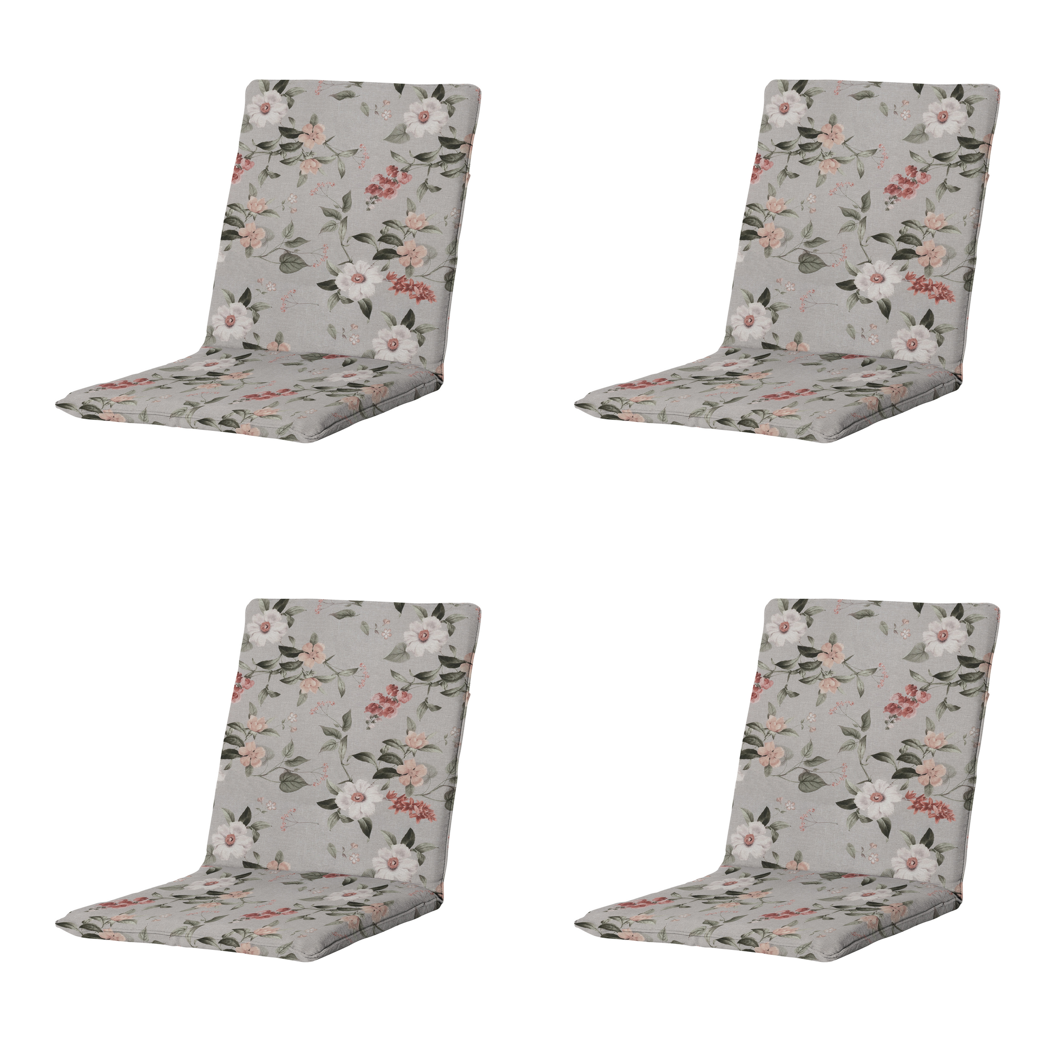 Madison - Stapelstoelkussen Julliete - Multikleur - 97x49x5cm - Set van 4