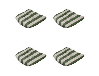 Madison - Zitkussen Amora - Groen - 46x46x6cm - Set van 4