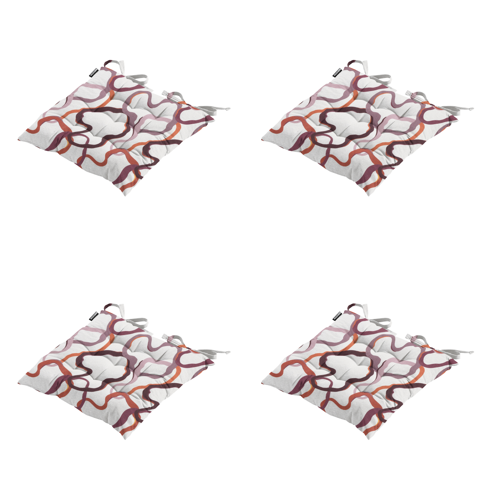 Madison - Zitkussen Blaze - Multikleur - 46x46x8cm - Set van 4