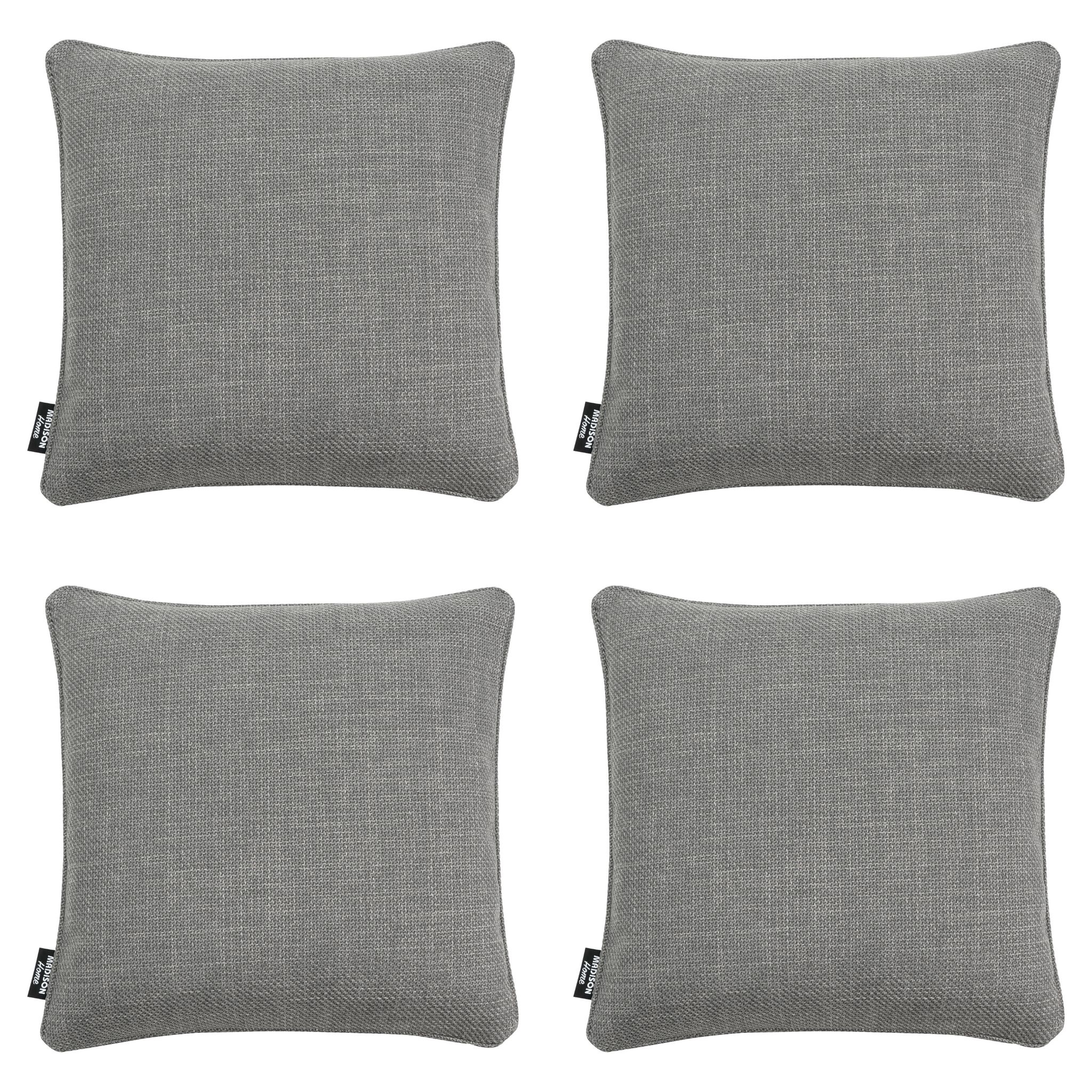Madison - Sierkussen Nola grey - 45x45x10cm - Set van 4