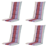 Madison - Kussen hoge rug Nox - Mulitkleur - 123x50x5cm - Set van 4