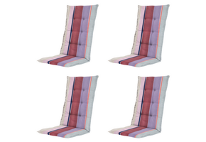Madison - Kussen hoge rug Nox - Mulitkleur - 123x50x5cm - Set van 4