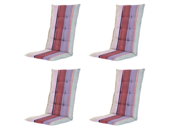 Madison - Kussen hoge rug Nox - Mulitkleur - 123x50x5cm - Set van 4