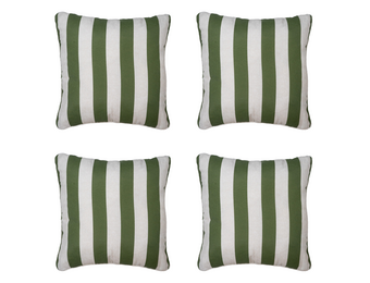 Madison - Sierkussen Amora - Groen - 50x50x10cm - Set van 4