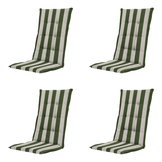 Amora - Kussen gestikt hoge rug - Set van 4