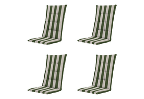 Madison - Kussen hoge rug Amora - Groen - 123x50x5cm - Set van 4