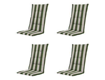 Madison - Kussen hoge rug Amora - Groen - 123x50x5cm - Set van 4